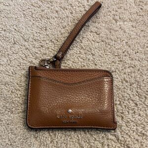 Kate Spade Tan Leather Wristlet